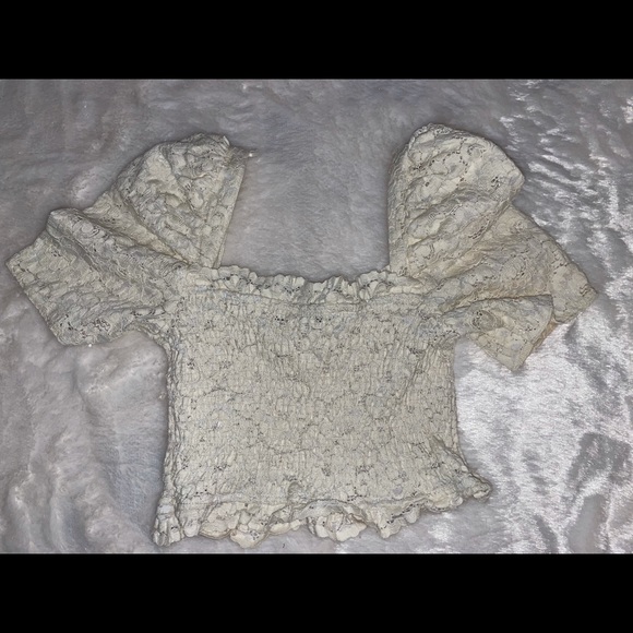 Zara cream floral top - Picture 3 of 4